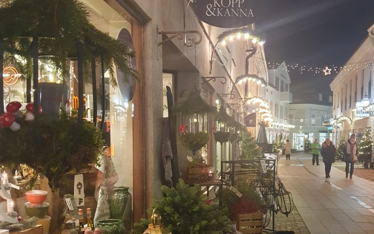 Christmas lights in Vadstena